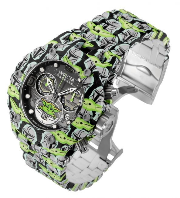 Invicta Star Wars Baby Yoda Men's Watch - 52mm, Steel, Aqua Plating (35163)