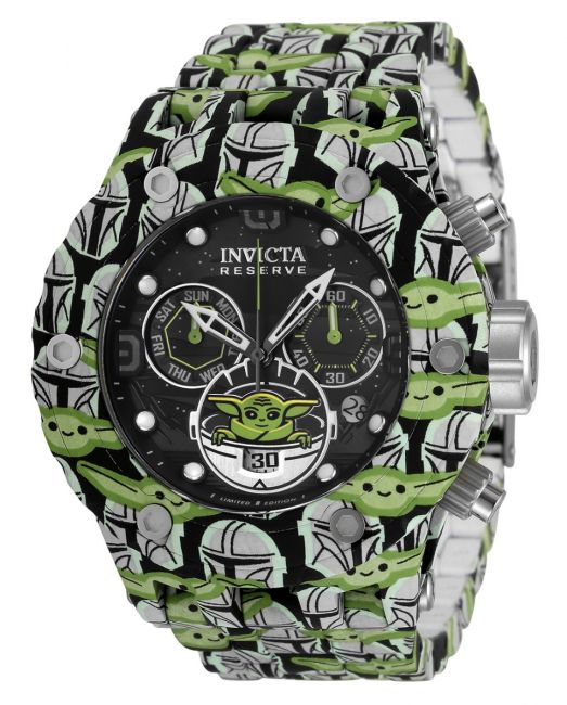 Invicta Star Wars Baby Yoda Men's Watch - 52mm, Steel, Aqua Plating (35163)