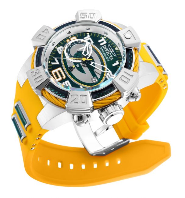 Invicta NFL Green Bay Packers Men's Watch - 52mm, Green, Yellow (35872)