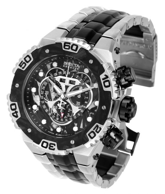 Invicta Reserve Carbon Hawk Men's Watch - 54.7mm, Steel, Black (37264)