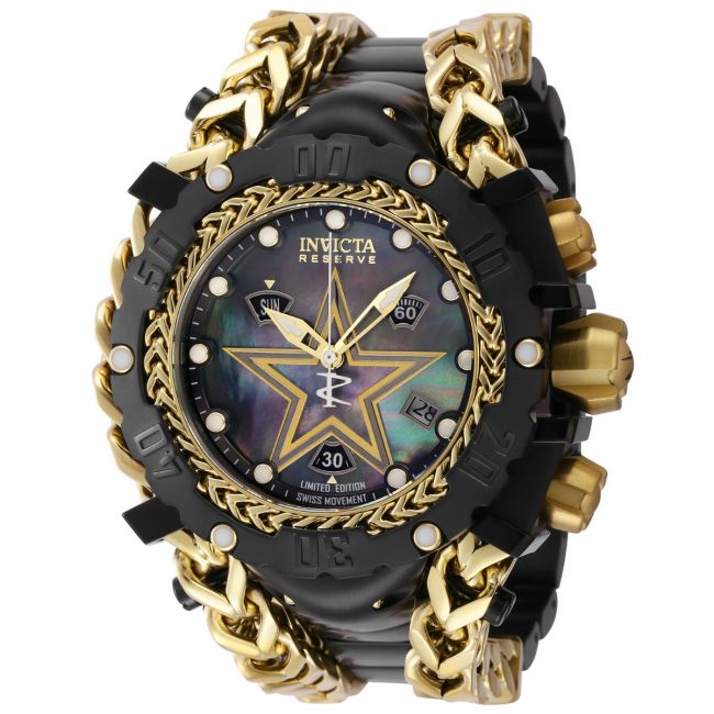 Invicta NFL Dallas Cowboys Chronograph Black Dial Mens Watch 36163