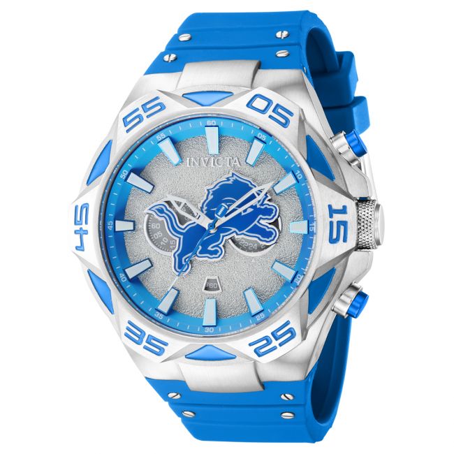 Invicta NFL Detroit Lions Men's Watch - 52mm, Steel, Blue (41768)