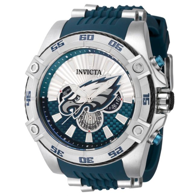 NFL, Accessories, Philadelphia Eagles Nfl Team Logo Stainlesssteel Silver Mens  Watch New