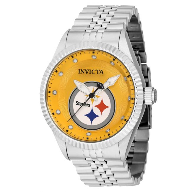 Invicta NFL Pittsburgh Steelers GMT Quartz Mens Watch 45125 for Men