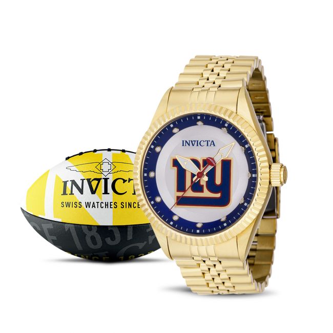 Invicta NFL New York Giants Men's Watch - 43mm, Gold (42444)