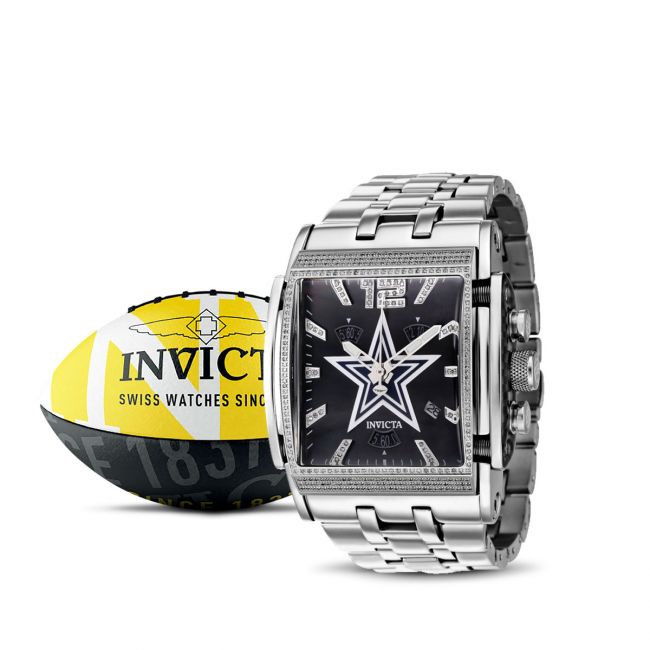 Invicta NFL Dallas Cowboys Automatic Grey Dial Mens Watch 33004