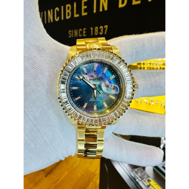 Invicta Grand Diver Automatic Men's Watch w/ Mother of Pearl Dial - 47mm. Gold (44315)