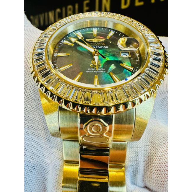 Invicta Grand Diver Automatic Men's Watch w/ Mother of Pearl Dial - 47mm. Gold (44315)