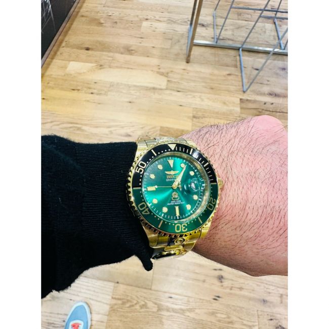 Invicta Dual Time Grand Diver Automatic Men's Watch - 47mm, Gold (45818)