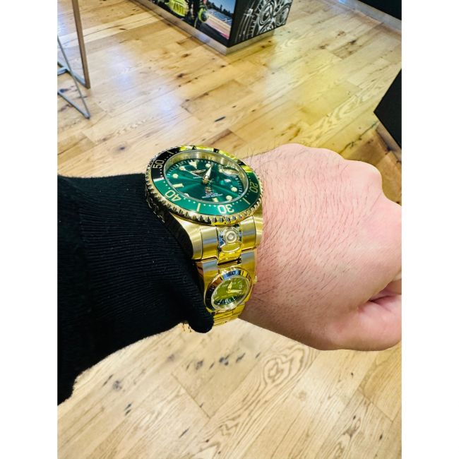 Invicta Dual Time Grand Diver Automatic Men's Watch - 47mm, Gold (45818)