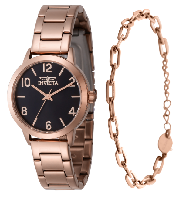 Invicta Wildflower Women's Watch - 34mm, Rose Gold With Bracelet  Set (47272)
