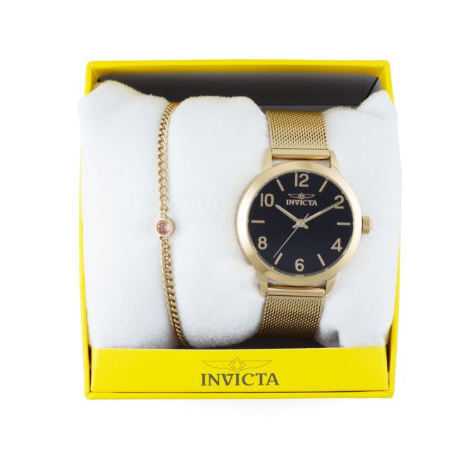 Invicta Wildflower Women's Watch - 34mm, Gold With Bracelet  Set (47277)