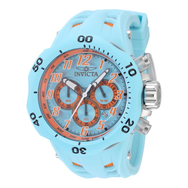Invicta Venom Men's Watch - 52mm, Light Blue, Orange (48238)