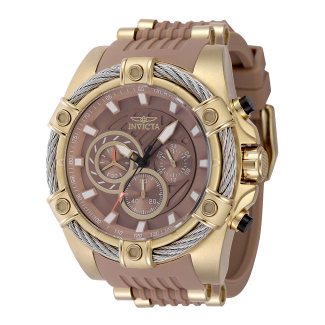 Invicta Bolt Men's Watch - 52mm, Tan, Gold (48384)