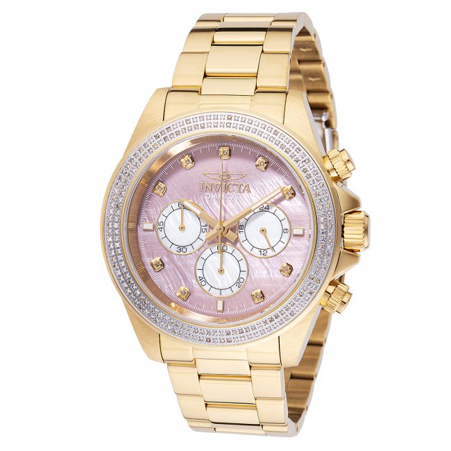 Invicta Elite Diamond 0.88 Carat Diamond Men's Watch w/ Mother of Pearl Dial - 44mm, Gold (48753)