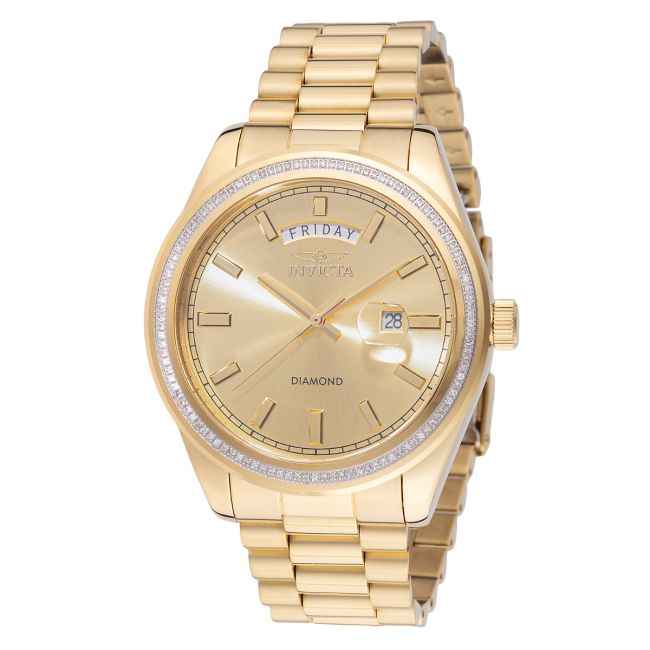 Invicta Elite Diamond 0.41 Carat Diamond Men's Watch - 44mm, Gold (48760)