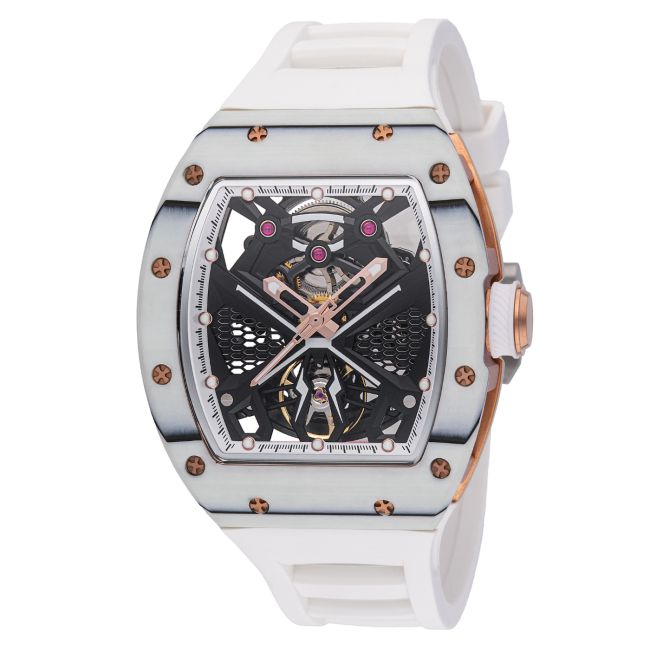 Invicta S1 Rally Automatic Men's Watch w/ Skeleton Dial - 41mm, White (49015)