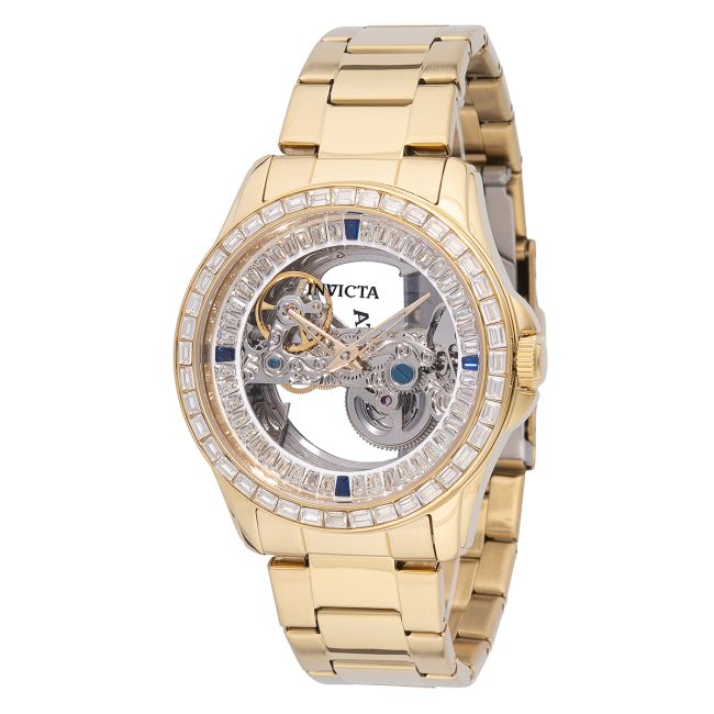 Invicta Objet D Art Automatic Men's Watch w/ Skeleton Dial - 43mm, Gold (69114)