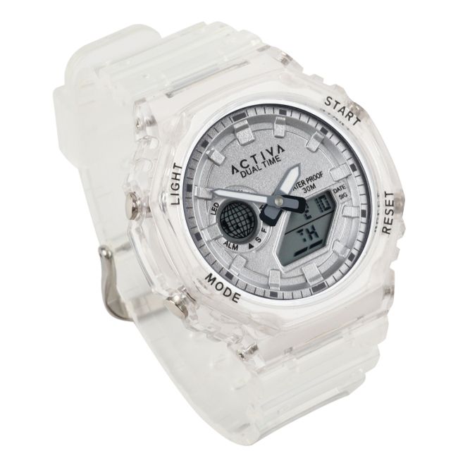 Activa Recon X Invicta Digital Unisex Watch - 45.5mm, Transparent, White (ACW423-016)