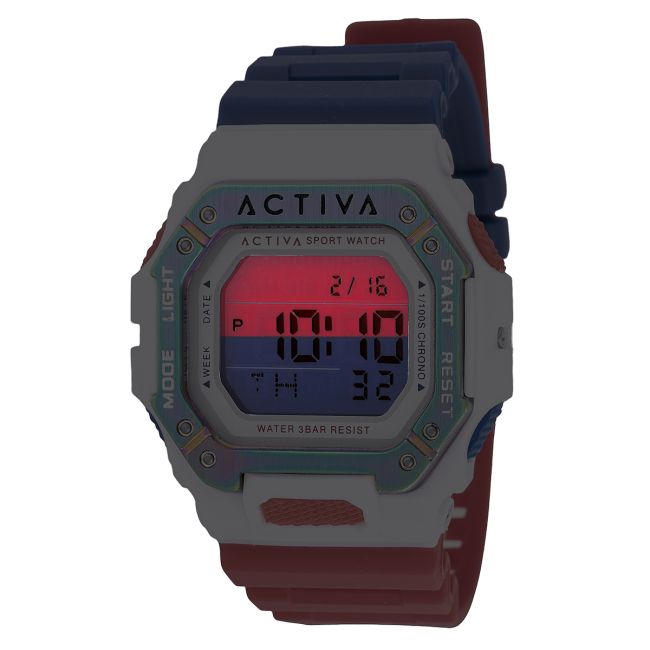 Activa X Invicta Unisex Digital Watch - 39.5mm, Red, Blue (ACW8059-004)