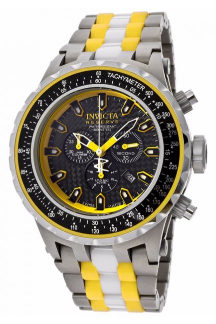 Invicta NFL LAS VEGAS RAIDERS 52mm Carbon Fiber Chronograph Watch