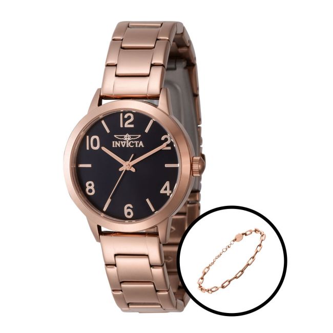 Invicta Wildflower Women's Watch - 34mm, Rose Gold With Bracelet  Set (47272)