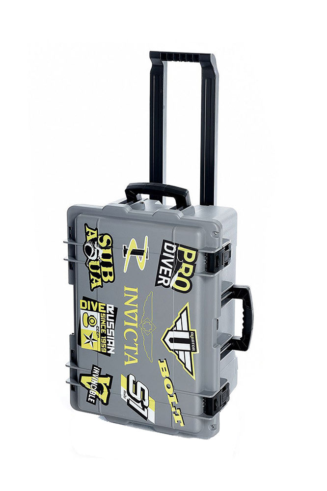 Invicta 50-Slot Dive Impact Rolling Watch Case, Patch, Grey DC50PATCH)