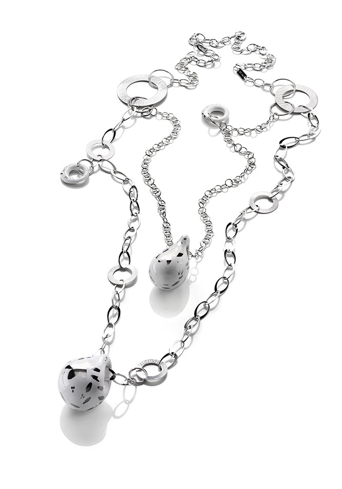 INVICTA Jewelry Incanto Necklaces 105 61.8 Silver 925 and Ceramic Rhodium+White - Model J0059