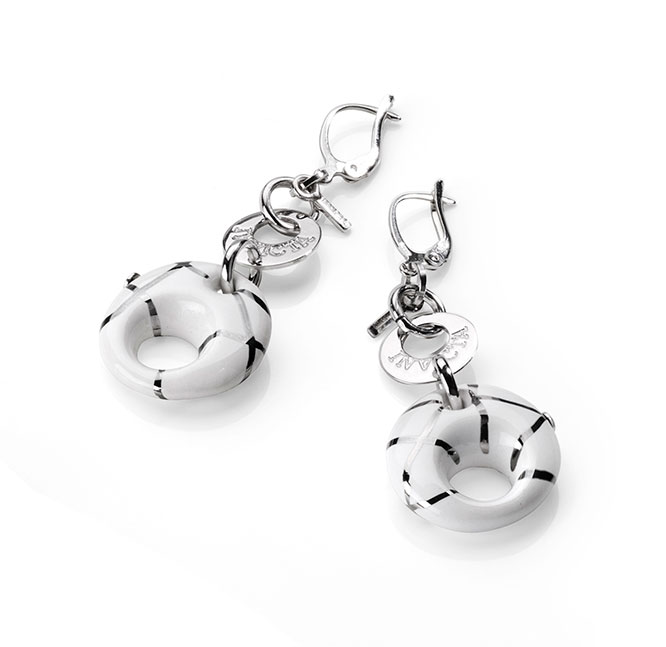 INVICTA Jewelry ALOYSIUS Earrings None 9.4 Silver 925 and Ceramic Rhodium+White+Platinum - Model J0117