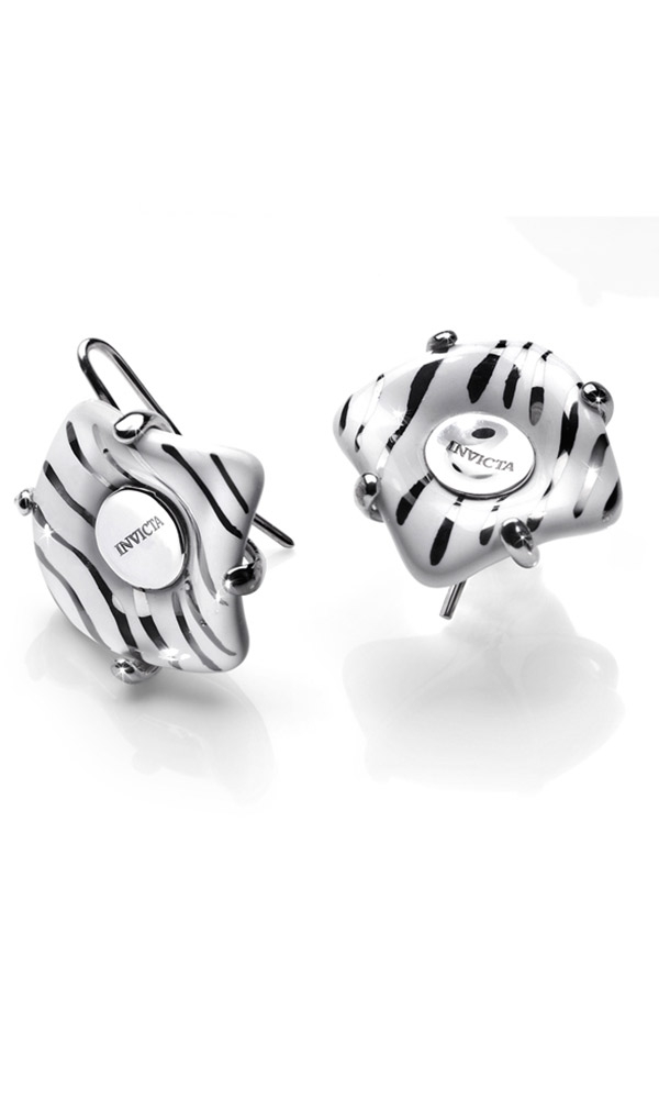 INVICTA Jewelry ALOYSIUS Earrings None 12.1 Silver 925 and Ceramic Rhodium+White+Platinum - Model J0121