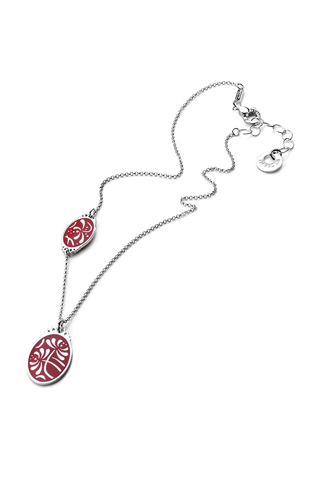 INVICTA Jewelry DORINN Necklaces 50 14.5 Silver 925 Rhodium+Red - Model J0131