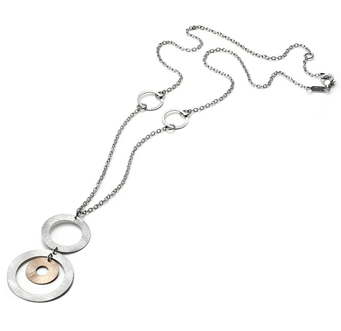 INVICTA Jewelry ELEGANCE Necklaces 80 18.6 Silver 925 Rhodium+Chocolate - Model J0134