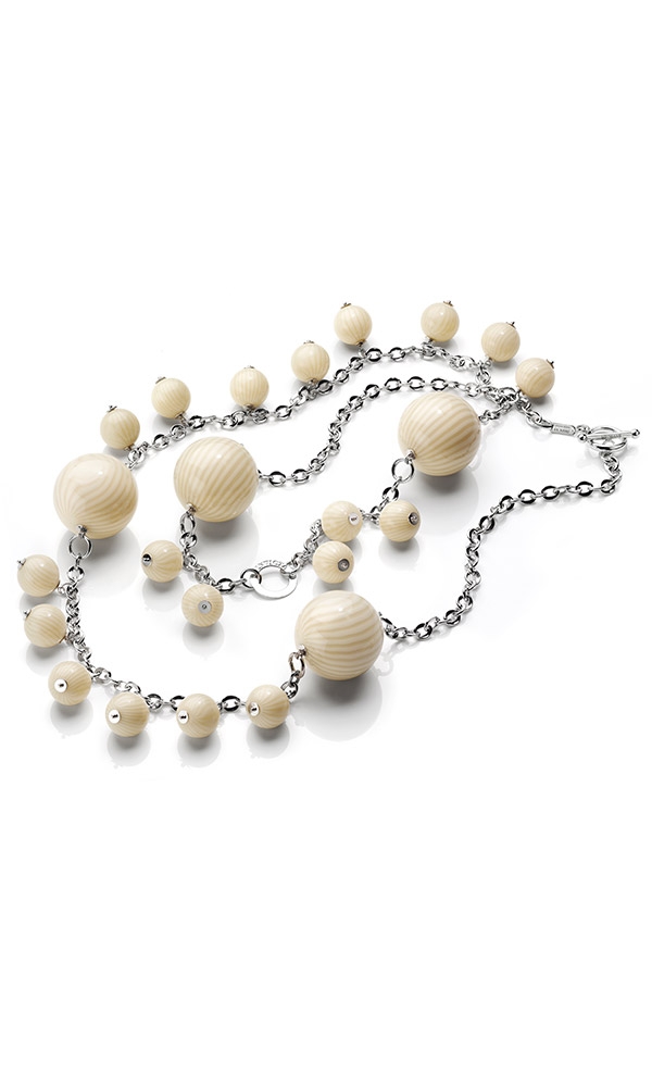 INVICTA Jewelry PERSHEPONE Necklaces 114 175.1 Silver 925 and Artificial Ivory Rhodium+Ivory - Model J0174