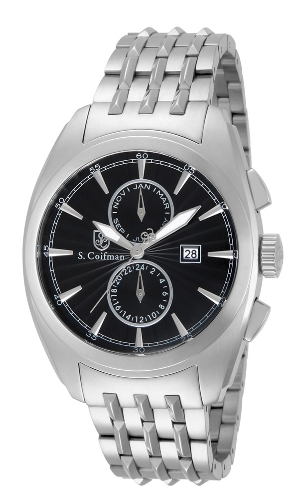 S. Coifman Swiss Movement Quartz Watch - Stainless Steel case Stainless Steel band - Model SC0137