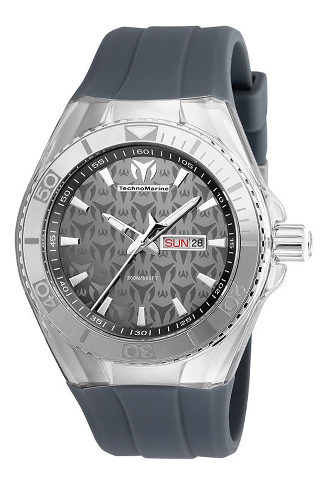 TechnoMarine Cruise Monogram 46.65mm watch with Grey dial 2105 Quartz - Model 115062