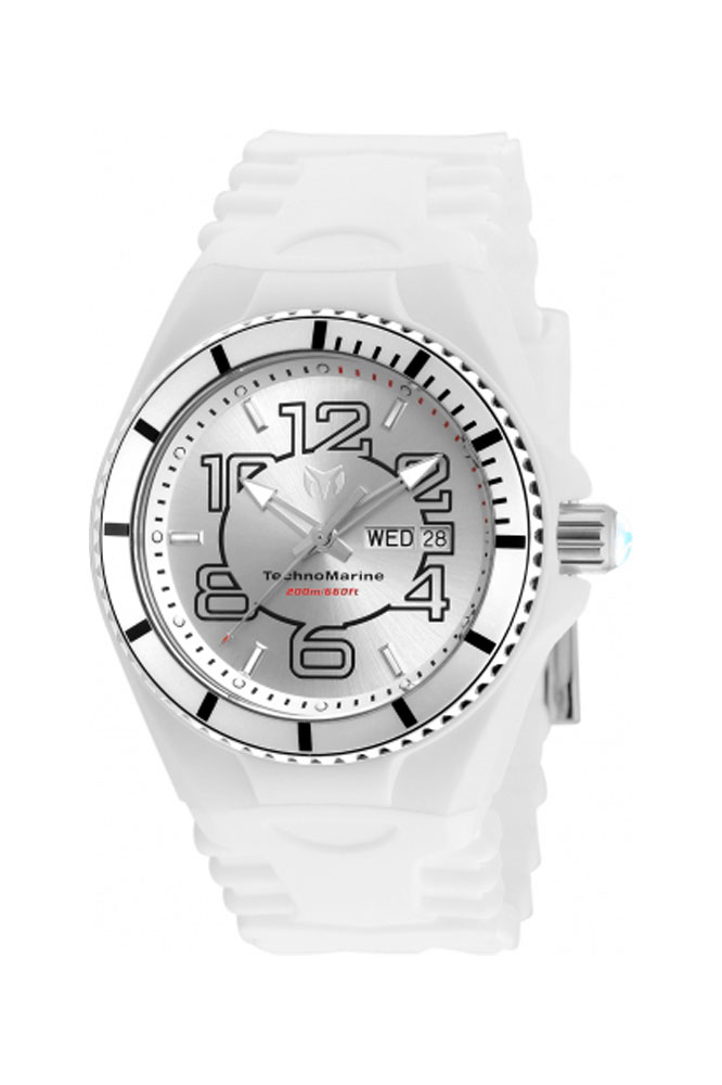 TechnoMarine Cruise JellyFish 44mm watch with Silver dial 517 Quartz - Model TM-115139