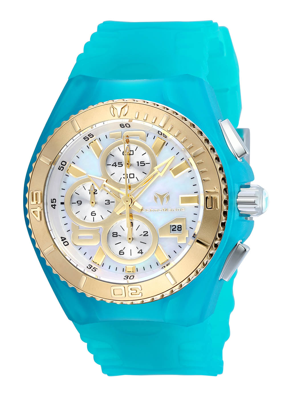 TechnoMarine Cruise JellyFish 40mm watch with Gold + White dial OS60 Quartz - Model 115265