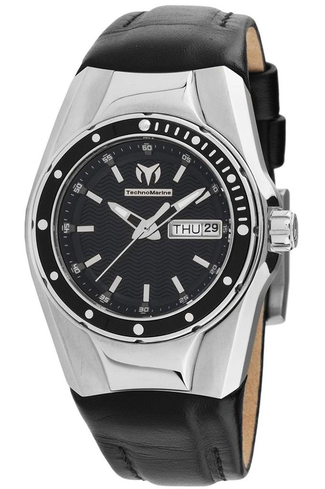 TechnoMarine Cruise Select 22mm watch with Black dial PC33 Quartz - Model TM-115386