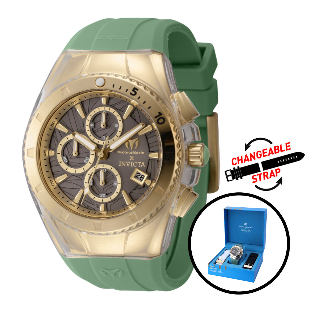 TechnoMarine Five Elements Men's Watch (Mod: TM-122005) | Invicta