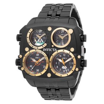 Invicta Aviator ZULU TIME Men's Watch - 50mm, Gold (49604)