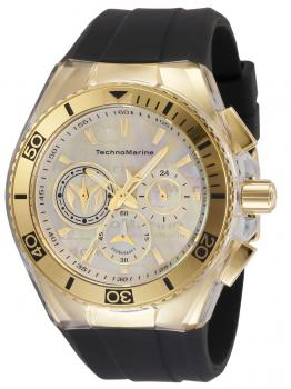 TechnoMarine Cruise California Men's Watch w/ Mother of Pearl Dial - 46.65mm, Black (TM-120026)
