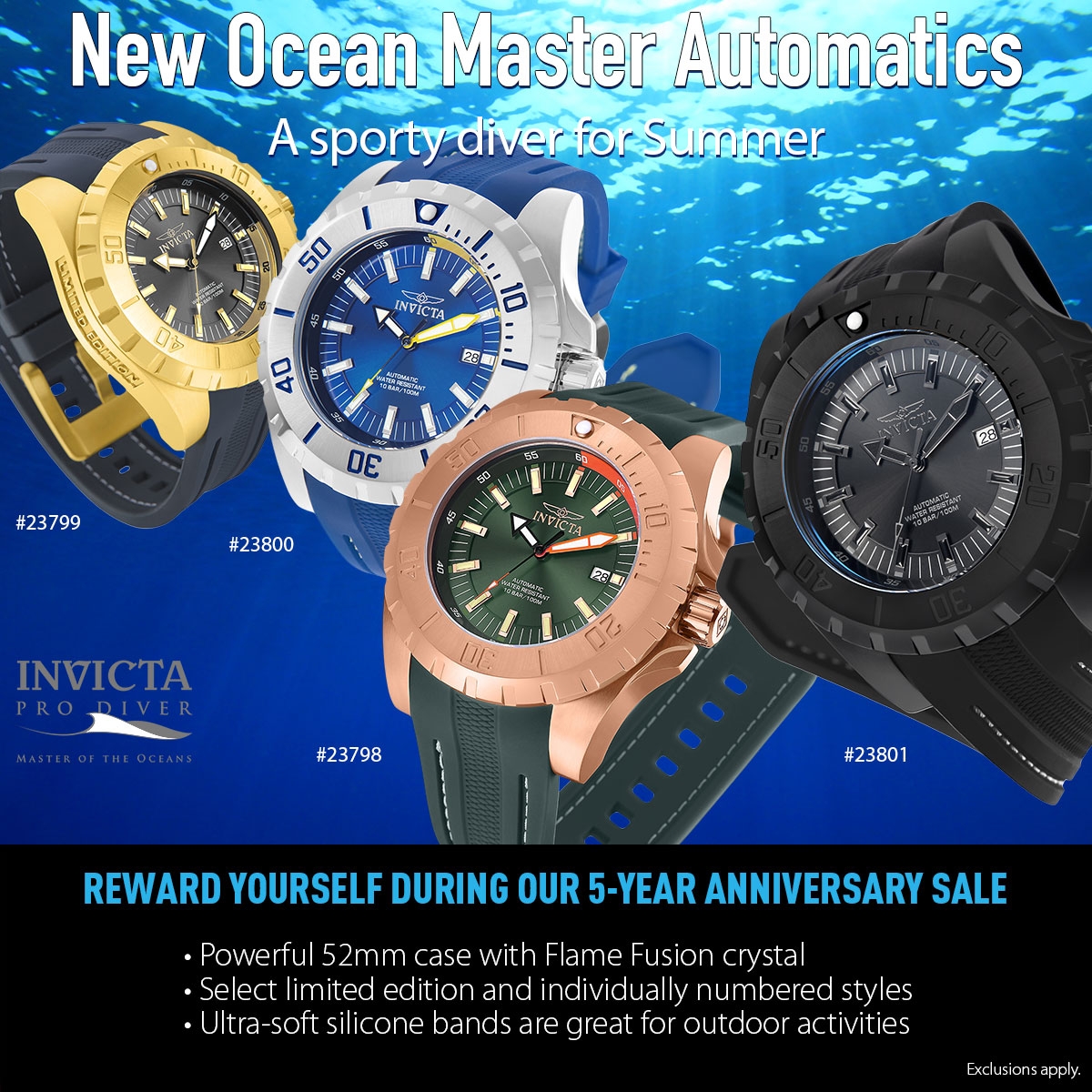 Pro Diver Ocean Master Automatics