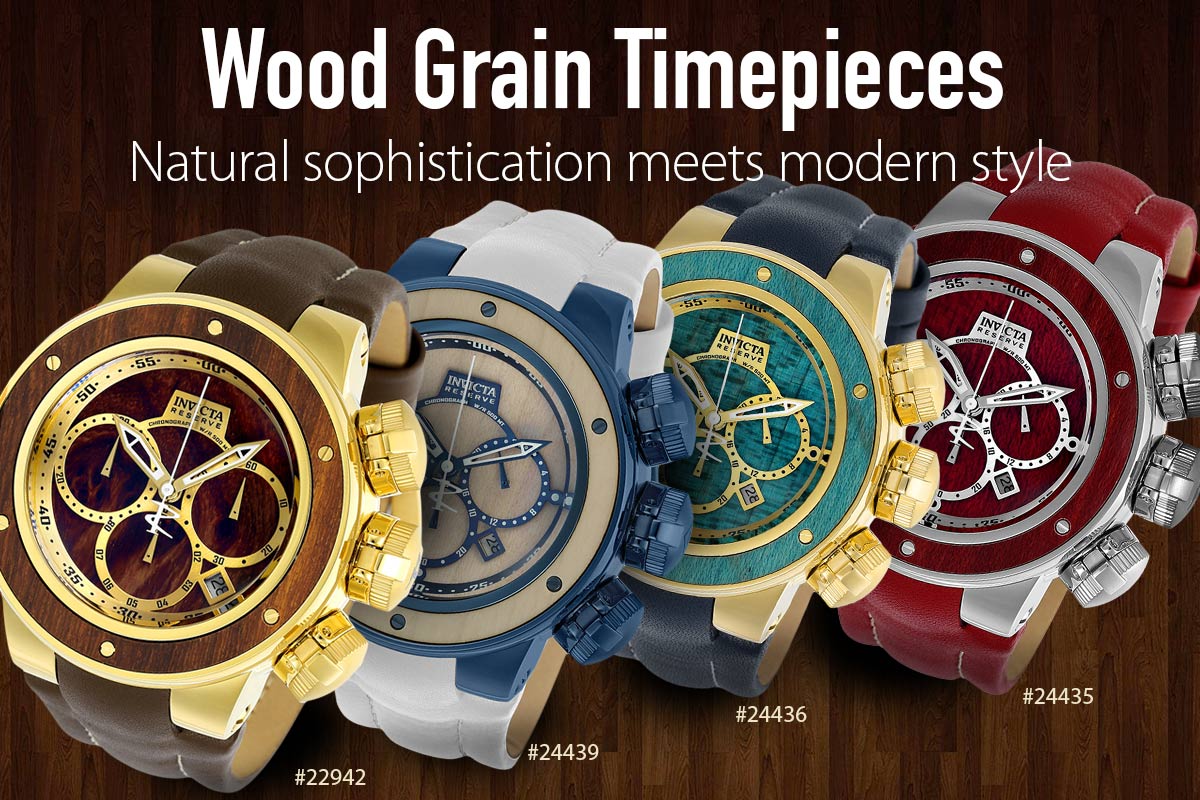 Invicta shop wood watch