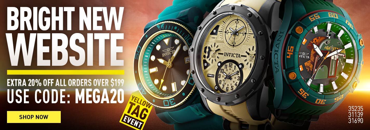 Invicta yellow hot sale tag event