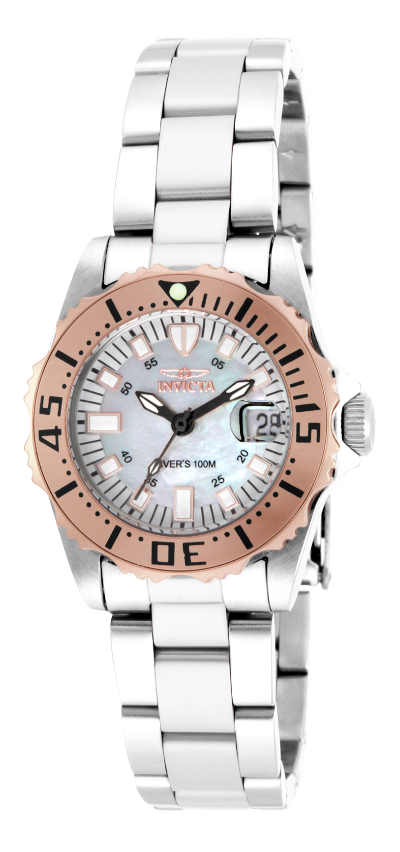 Invicta Pro Diver Women's Watch w/ Mother of Pearl Dial - 30mm, Steel (17382)