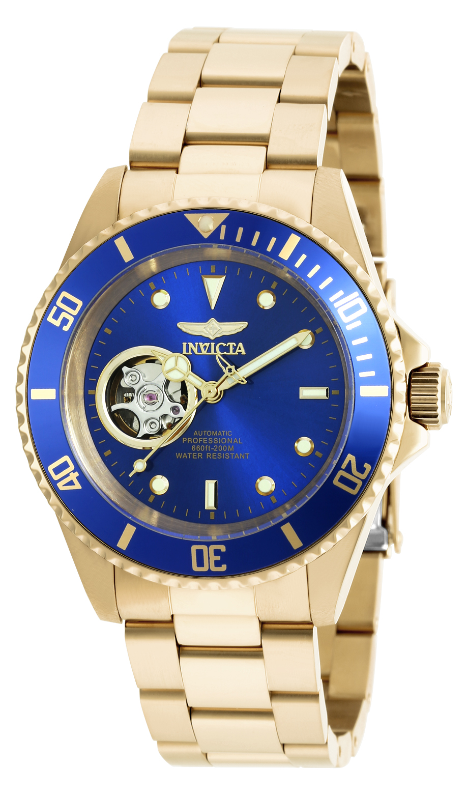 Invicta Pro Diver Automatic Men's Watch - 40mm, Gold (20437)
