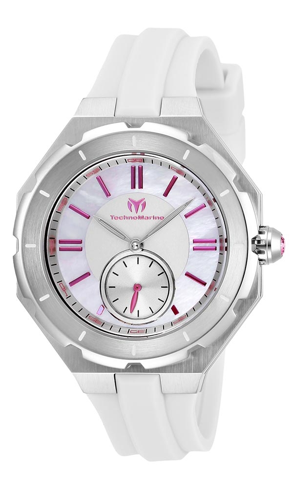 TechnoMarine Cruise Sea Women%27s Watch w/ Mother of Pearl Dial - 37.5mm, White (TM-118004)