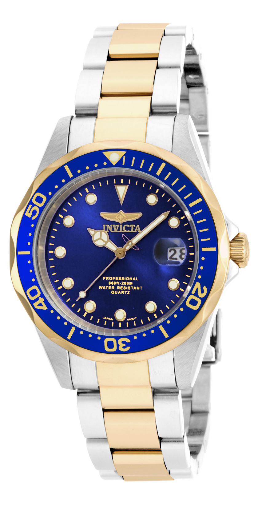 Invicta Pro Diver Men's Watch - 37.5mm, Steel, Gold (17050)