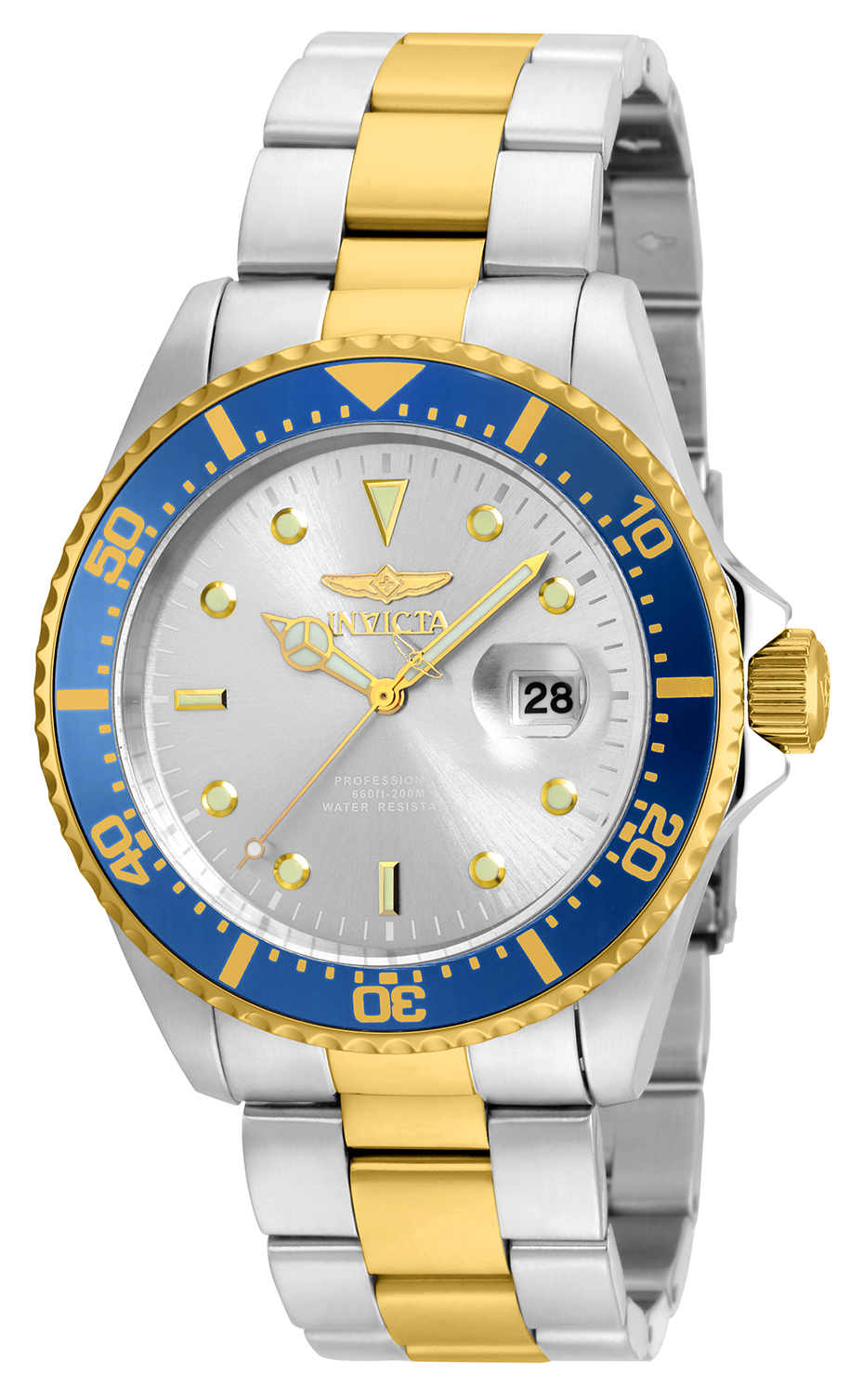 Invicta Pro Diver Men's Watch - 43mm, Steel, Gold (22061)