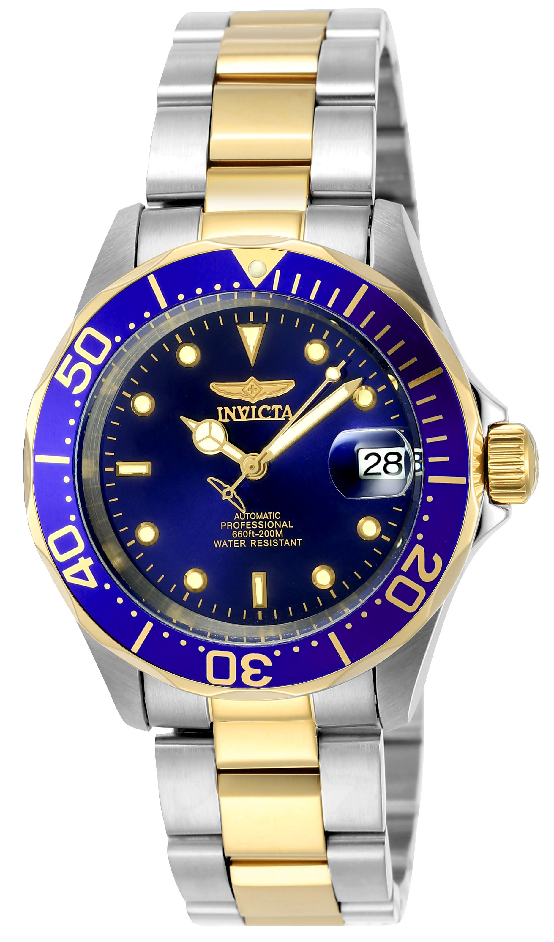 Invicta Pro Diver Automatic Men's Watch - 40mm, Steel, Gold (8928)